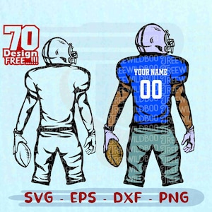 Anpassbarer Fußballspieler SVG, Geschichteter benutzerdefinierter Fußball SVG, personalisierter Fußballspieler SVG, Fußballspieler SVG, Fußballmannschaft Name svg