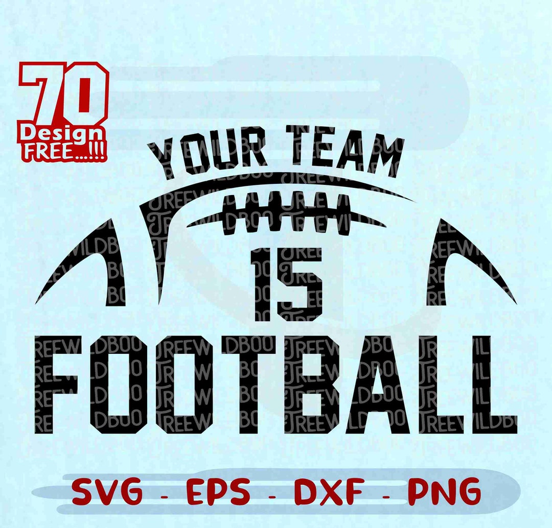 Football Team Svg, Custom Football Svg, Half Football Svg, Football ...