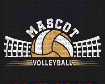 Volleyball Team Svg, Volleyball SVG, Volleyball Template Svg, Volleyball Mascot Svg, Volleyball Shirt Svg, Customizable Volleyball Svg
