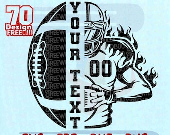 Football player svg, Customizable Football Player svg, Football name, Football svg, football team, Football Season, Football Player Png