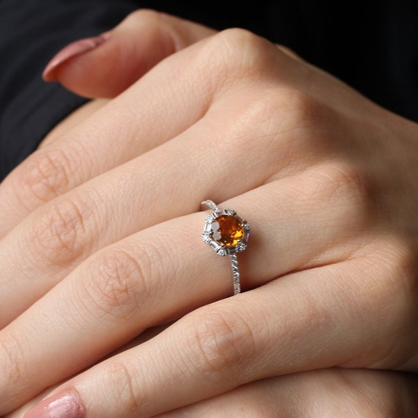 November Birthstone Ring Etsy