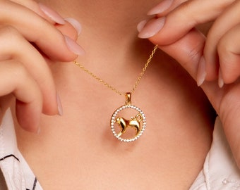 Solid Gold Zodiac Taurus Necklace, Delicate Gold Horoscope Necklace, Dainty Gold Taurus Necklace, Petite Zodiac Sign Necklace