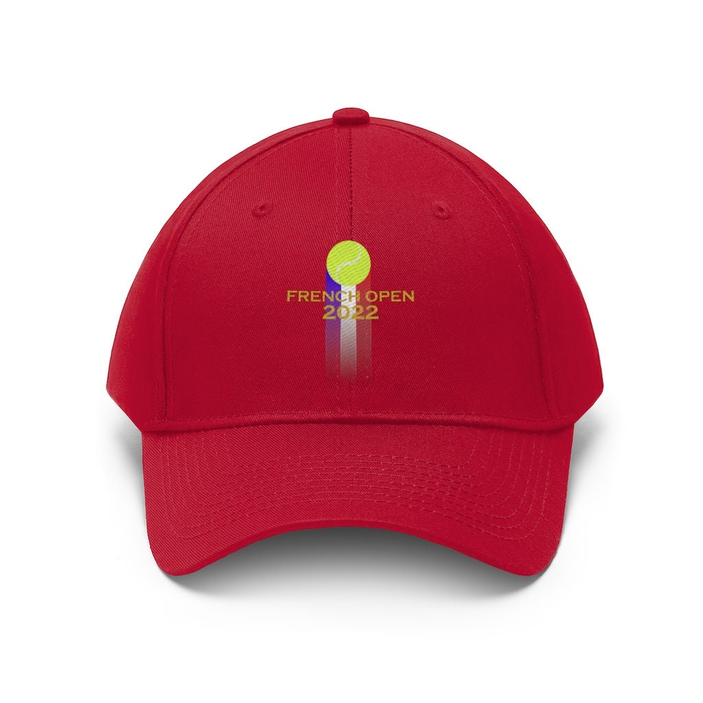 French Open 2022 Cap , Unisex Twill Hat Embroidery