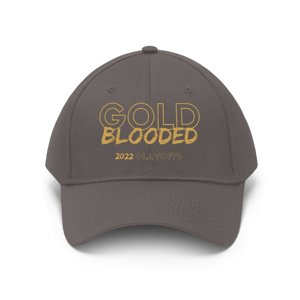 Gold Blooded Warriors  Cap , Unisex Twill Hat Embroidery