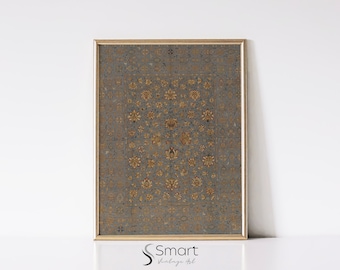 Vintage Tapestry Wall Art: Antique Textile Print (Digital Download)