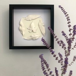frame-composition of plant prints, wall art, plaster decoration, personalized gift