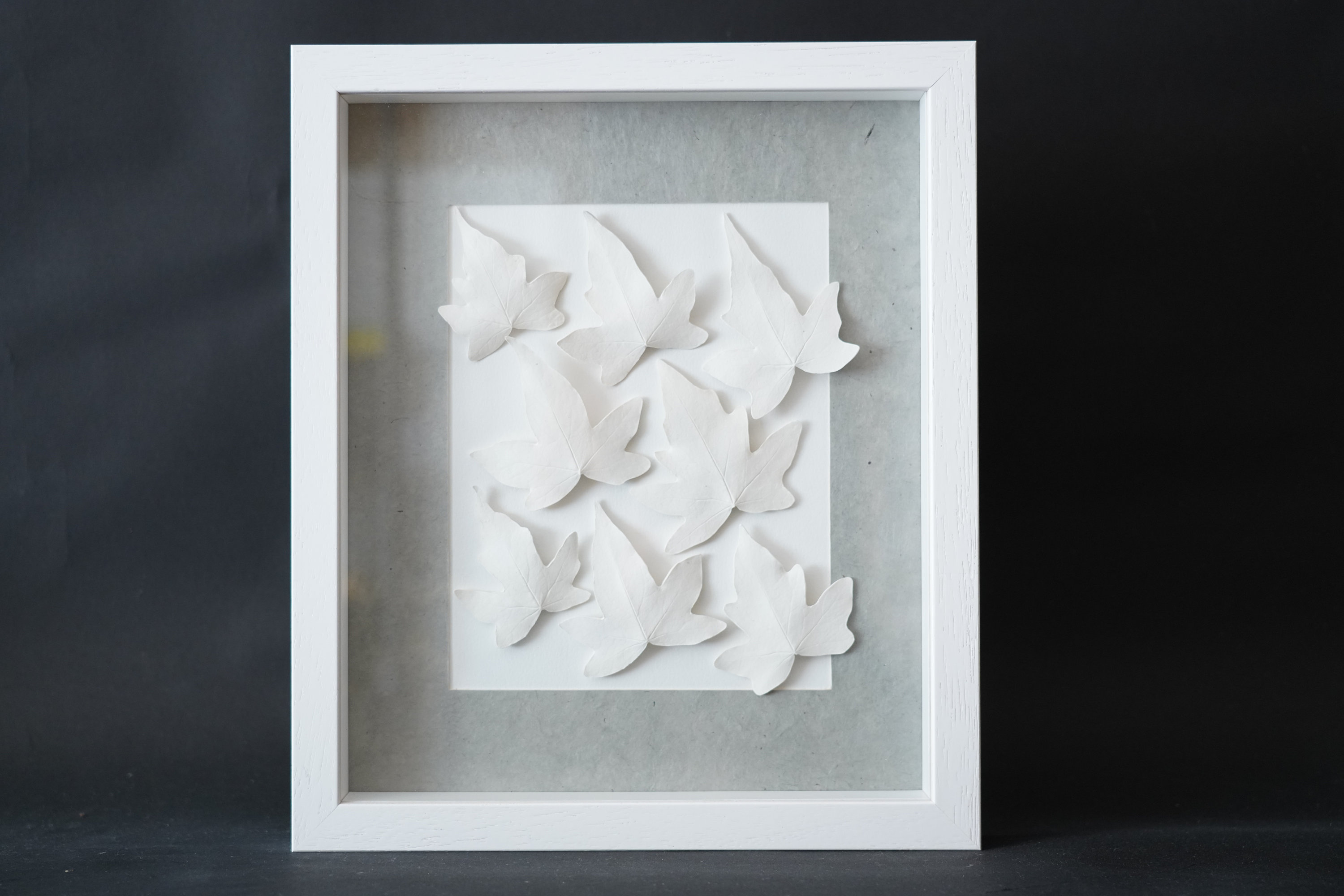 Tableau Feuilles de Lierre en Platre, Décoration Murale