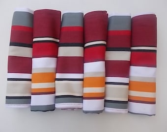 6 serviettes de table basque  OHANTZIA
