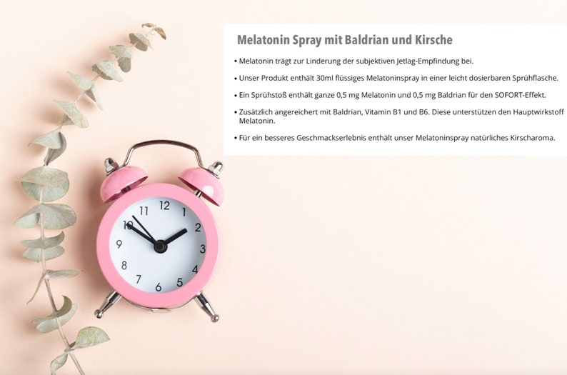 Melatonin Spray With Valerian & Vitamin B1 B6 0.5 Mg Etsy