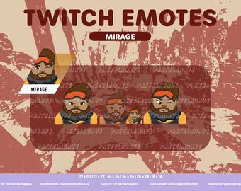 Apex Legends Mirage Emote Pack – 3 Twitch, YouTube & Discord Emotes | S0 Mirage