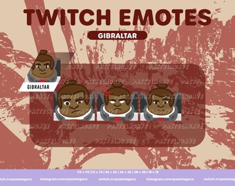 Paquete de gestos de Gibraltar de Apex Legends: 3 gestos de Twitch, YouTube y Discord / S0 Gibraltar