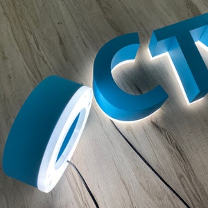 Business Logo Sign For Wall,Store Front Sign,Custom Business Sign, Shop Sign, 3d Facelit Sign,Led Business Logo Sign For Office Store