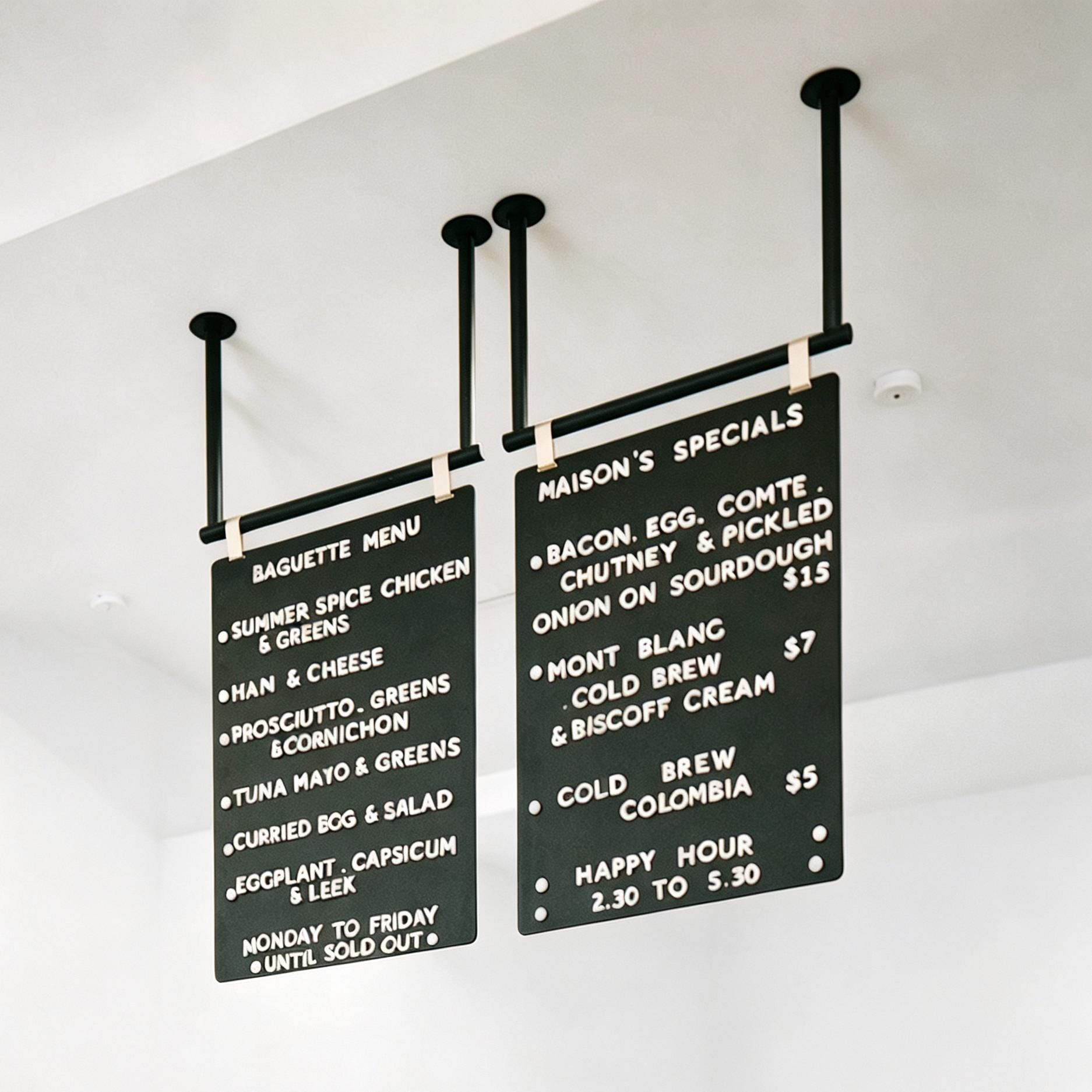 Scalable Mounted Menu Signage,space-saving Metal Price List Board ...