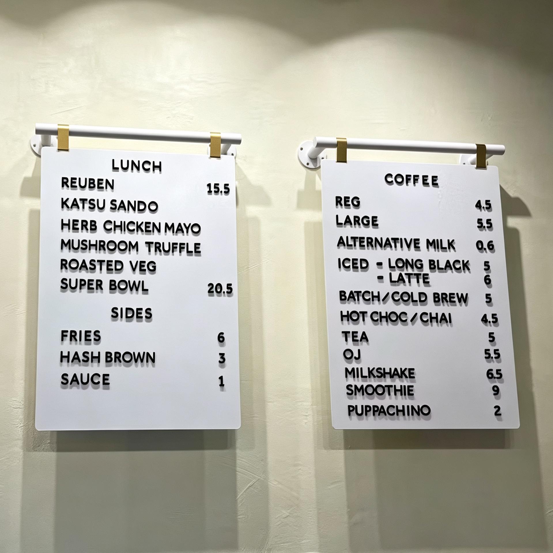 Scalable Mounted Menu Signage,space-saving Metal Price List Board ...