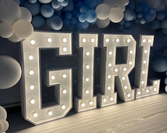 4ft Marquee Letters Boy Or Girl,Grad Light Up Letters Large,Marquee Letters 3ft Tall,Big Marquee Letters,Led Marquee Lights,Engagement Decor
