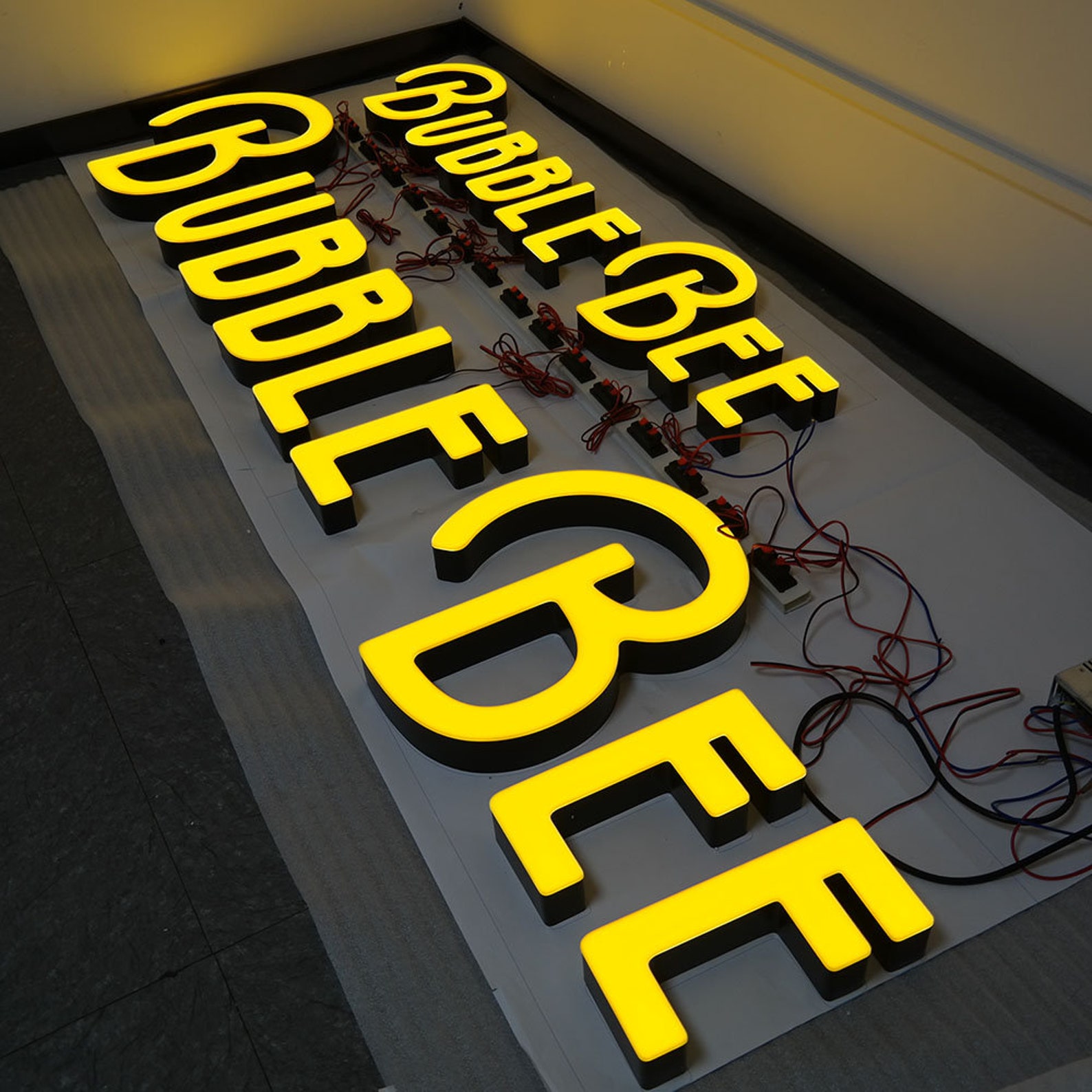 3D Illuminated Letters Custom,outdoor Wall Mounted Sign,stainless Steel