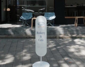 Custom Printed Arrow Sidewalk Sign - A-Frame Business Sign - Outdoor Advertising Board - Weatherproof Chalkboard Sign