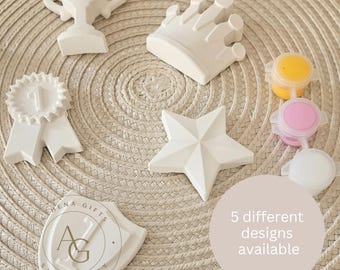 Paint Your Own Winners Figures Craft Kit, Kids Activity, Plaster Painting Set, Stocking Filler, Party Bag Gift, crafts at home