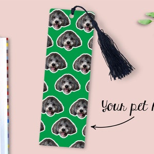 Personalised Pet Photo Bookmark Custom Personalised Pet Gift Dog Cat Mothers Day Gift For Mum