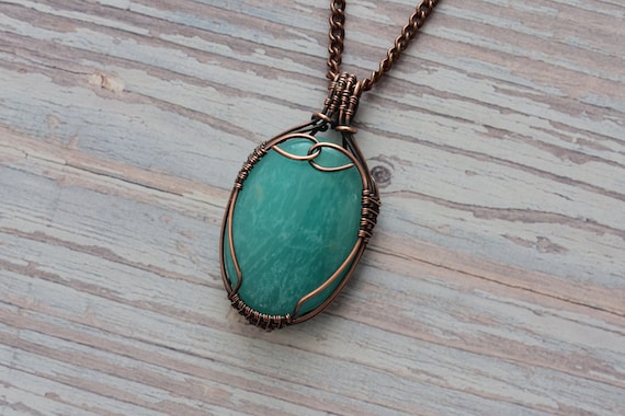 AAA+ Amazoniet 'Medallion' Hanger - Handgemaakte Ketting