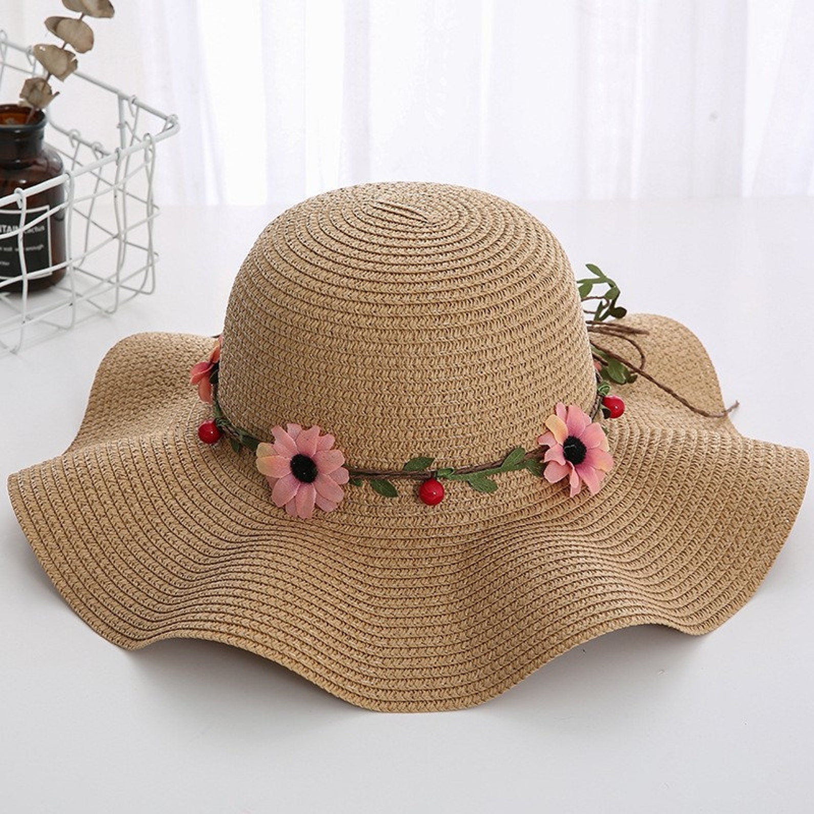 Shining/hand Woven Summer Holiday Straw Sun Hat/foldable Cap - Etsy