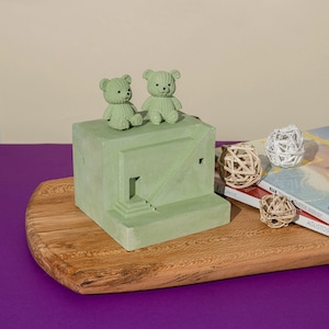 Collections for Home and Office Decoration, Concrete Architecture, Natural House, Concrete house, Concrete Trinket, concrete bear