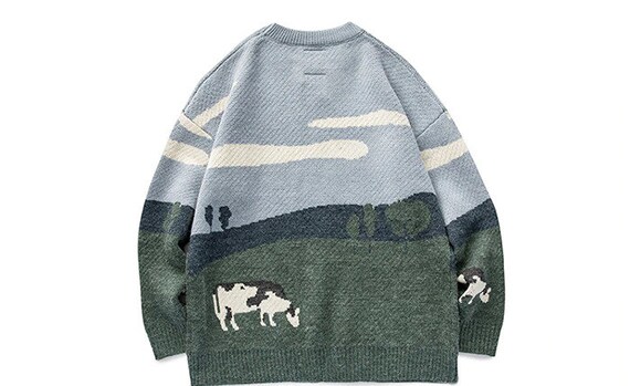 Cute Cow Sweater Animal Sweater Xmas Gifts Fall Sweater - Etsy