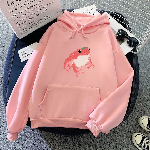 Frog Hoodie Kawaii Vêtements Harajuku à capuche à manches - Etsy France