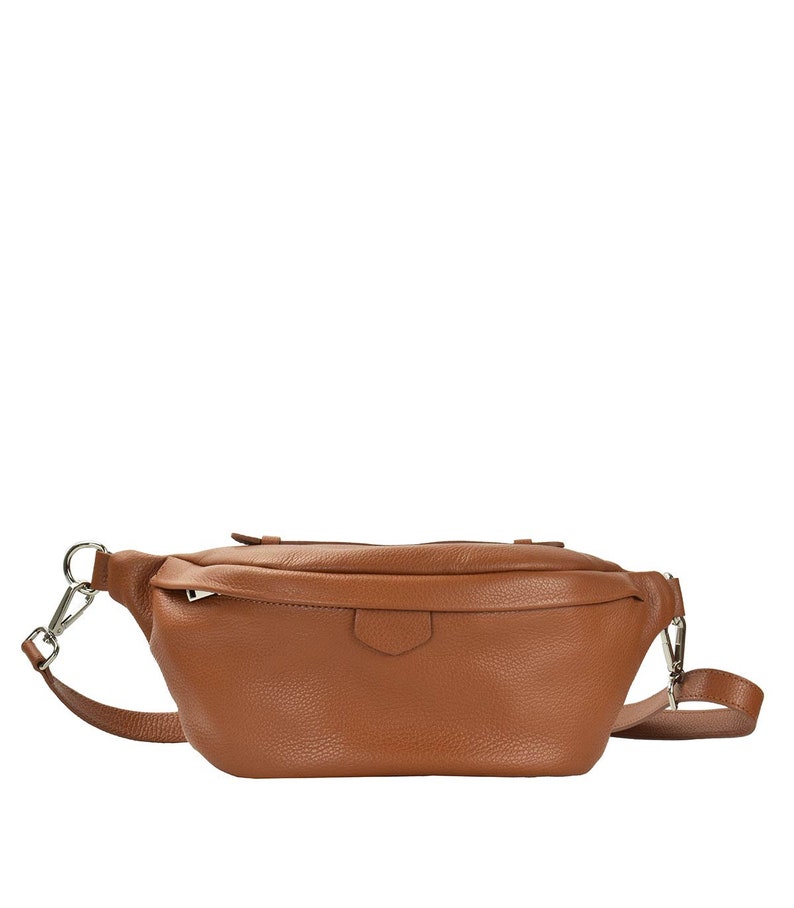 Oversized Leather Fanny Pack Leather Belt Bag Leather Bum - Etsy