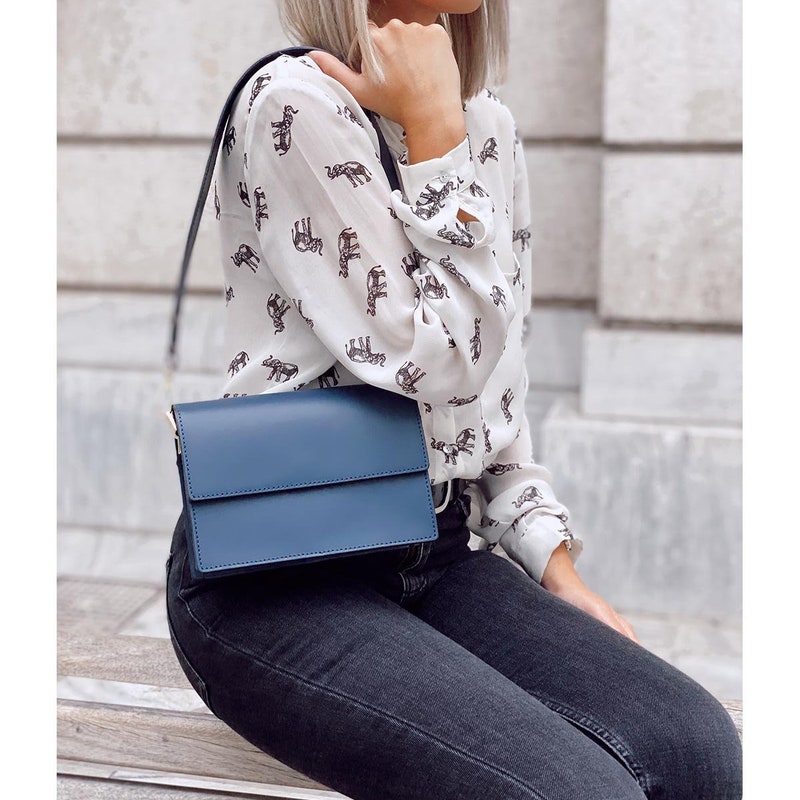 Genuine Leather Luxury Flap Handbag