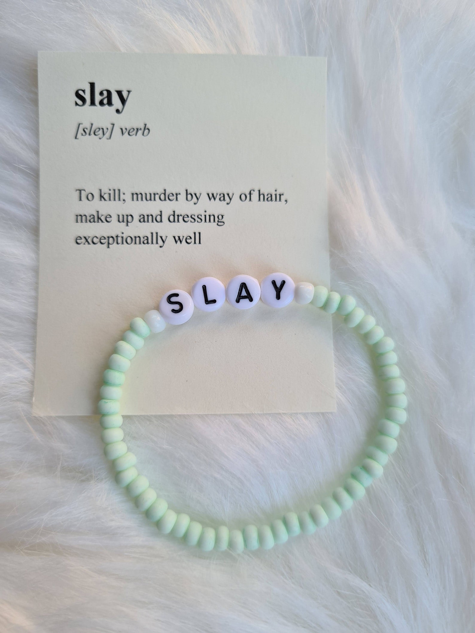 Funny Personalised Beaded Bracelet Slang Words Askhole Etsy Canada