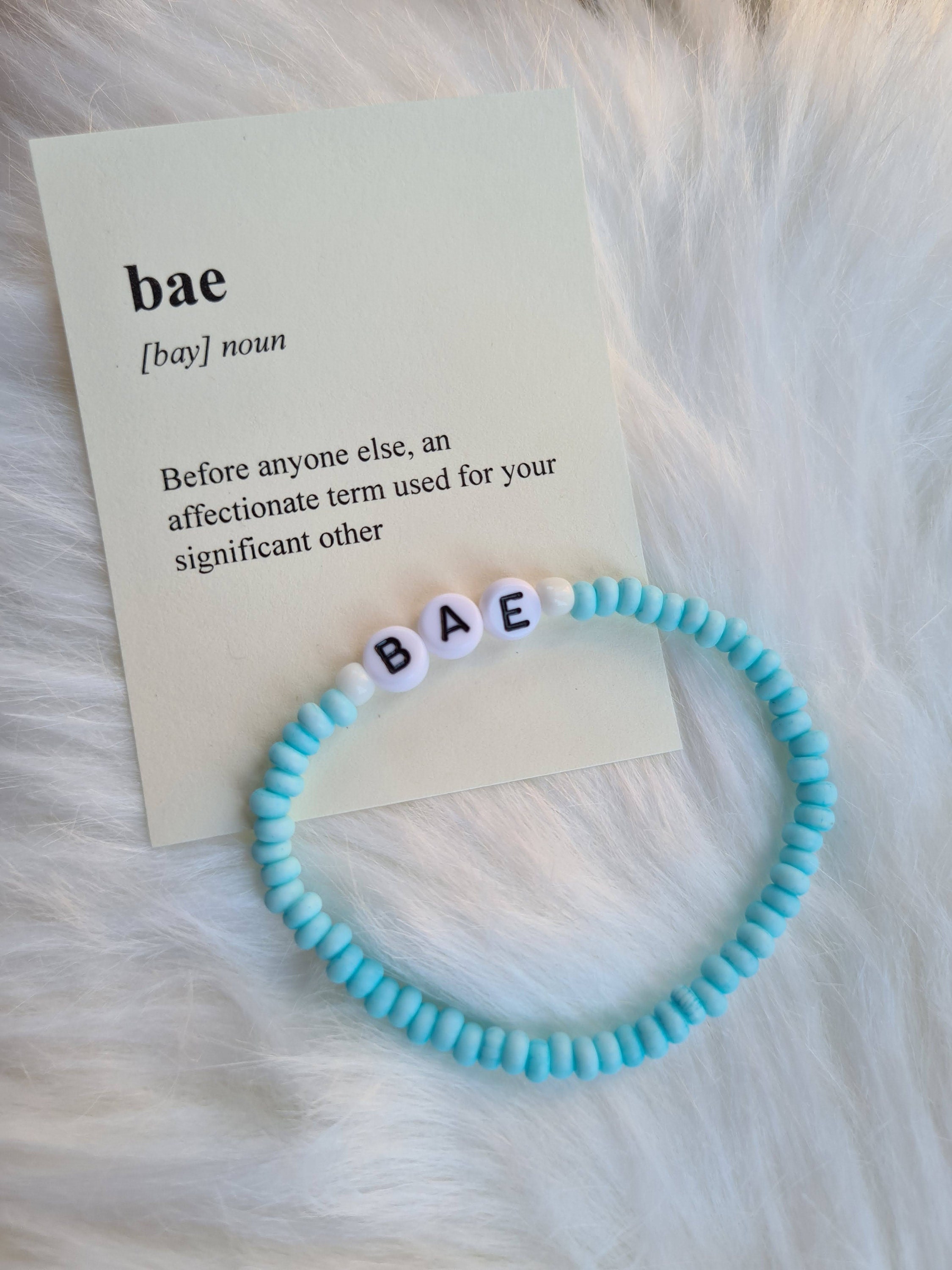 Funny Personalised Beaded Bracelet Slang Words Askhole Etsy Canada