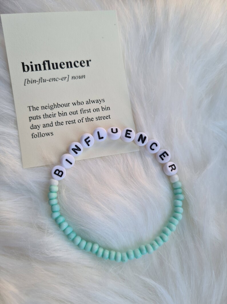 Funny Personalised Beaded Bracelet Slang Words Askhole Etsy Canada