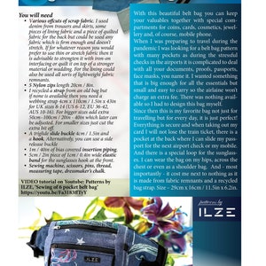 Pdf Digital Pattern for Sewing 6 Pocket BELT BAG / Fanny Pack / Bum Bag ...