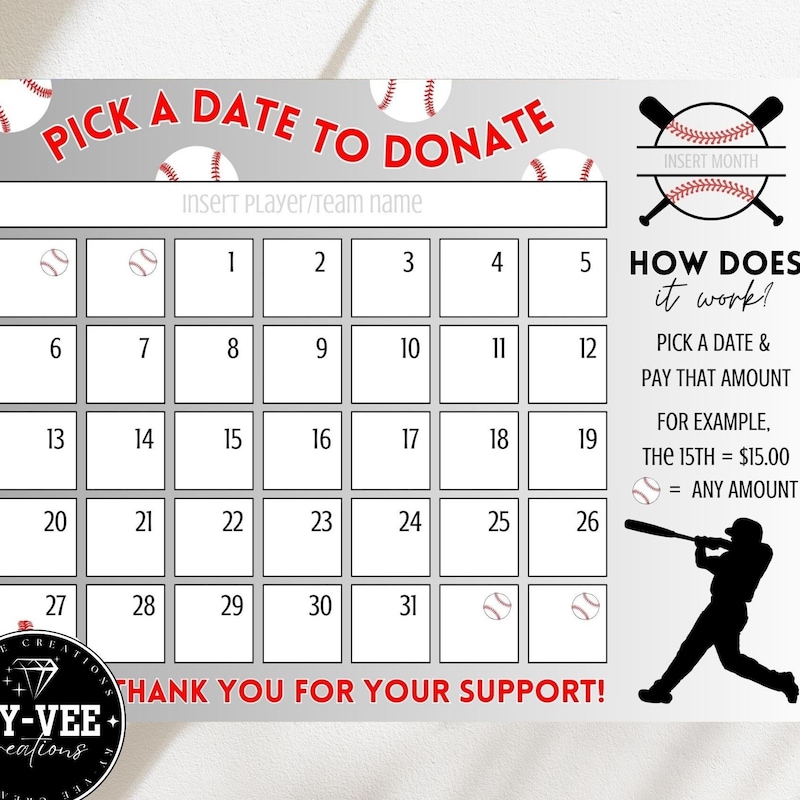 League a Calendar Etsy