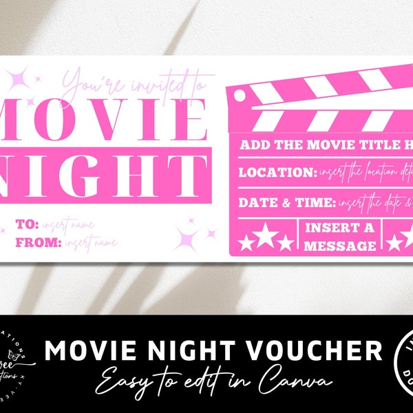 Movie Ticket Invite - Etsy