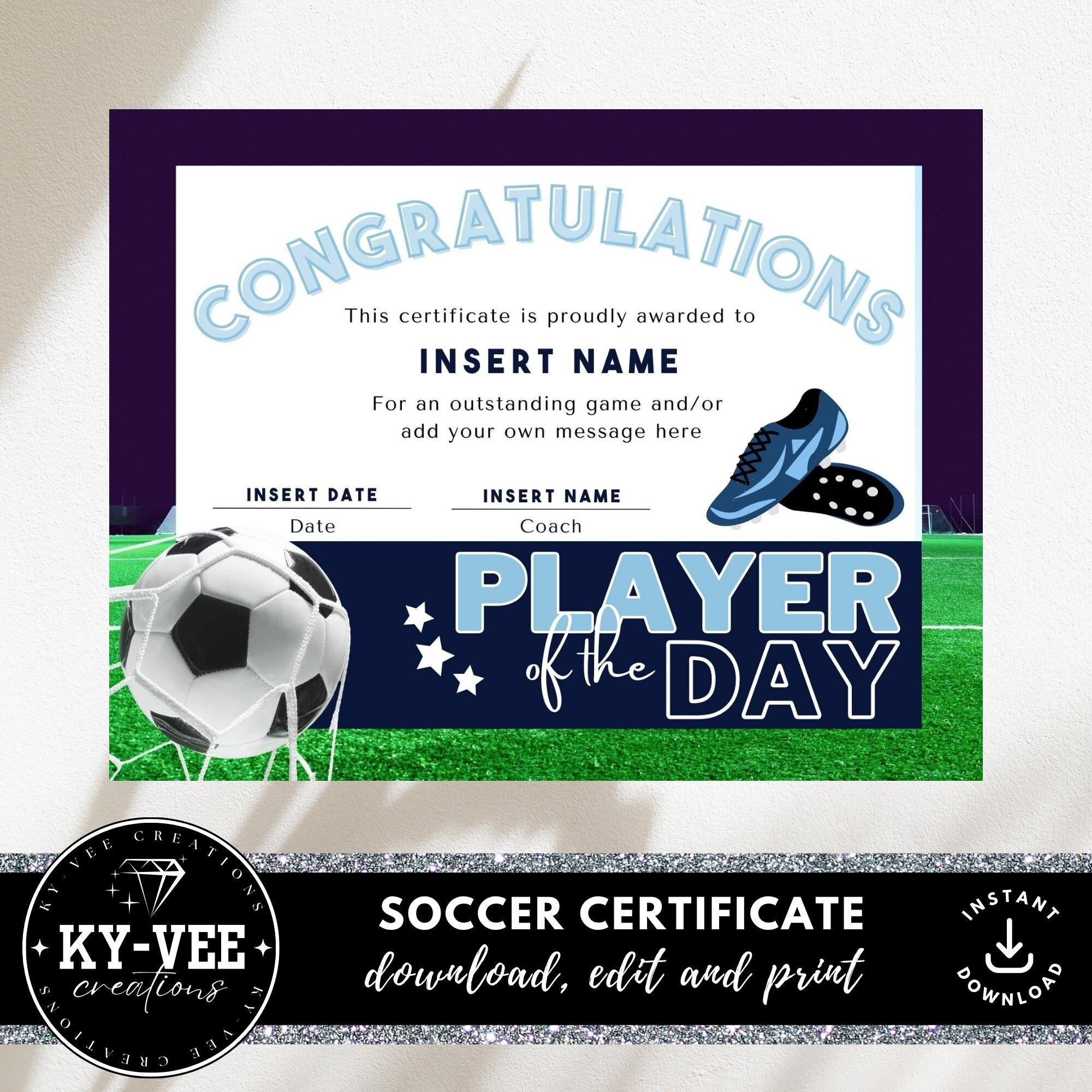 Image 6 for Player Of The Day Certificate Template