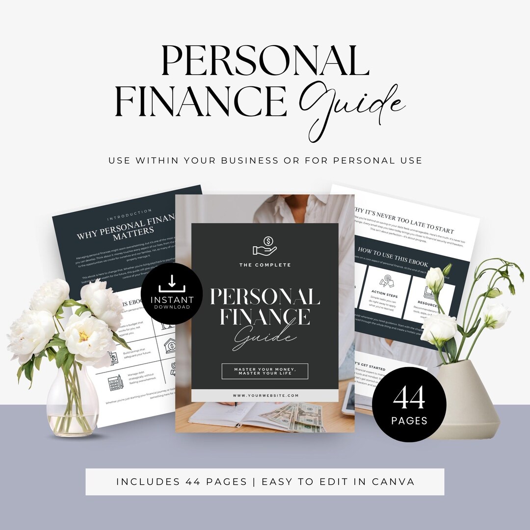 Finacial Guide Personal Finance Guide, Budgeting Tips, Money Mindset Ebook, Financial ...