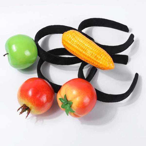 Bandeau Végétal| Accessoire pour cheveux végétarien | Bandeau tomate
