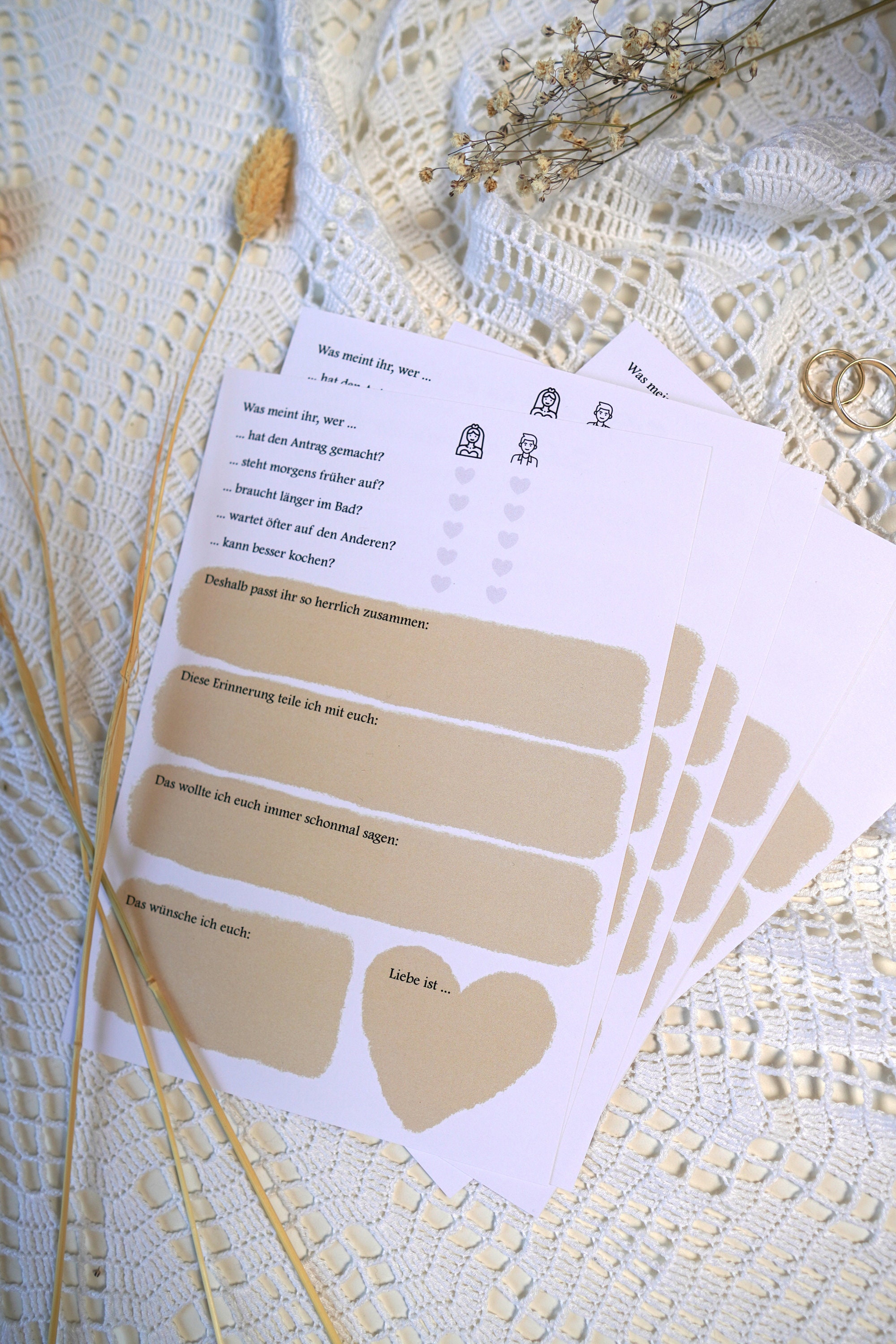 Guest Book Cards for the Golden Wedding Download Article Etsy
