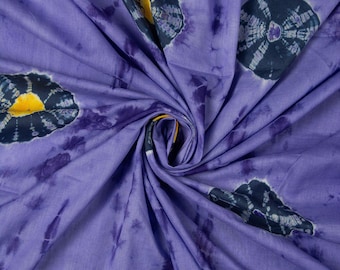 Indian Shibori Cotton Fabric | Hand-Dyed Tie Dye Textile