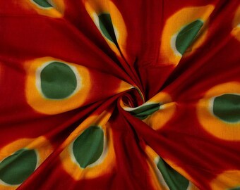 Indian Shibori Cotton Fabric | Hand Block Print Tie Dye Textile