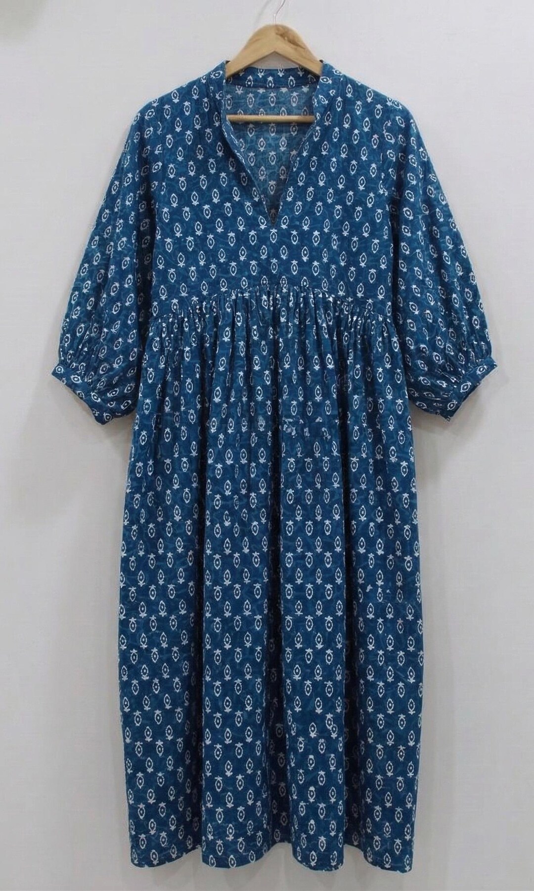 indigo collection pure cotton block print maxi dress Elevate your wardrobe with our stunning 100% cotton hand block printed Natural Indigo dress. Shop now at Soma Shop and embrace sustainable fashion. Order Now https://somashop.com/shop/apparels/women/dresses #Soma #Somashop #Sustainablefashion