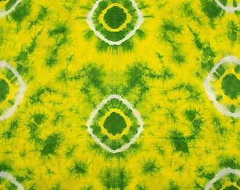 Hand-Dyed Shibori Cotton Fabric | Boho Dress Material, 44 Inches