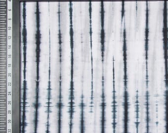 Black White Shibori Tie-Dye Pure Cotton Fabric by the yard For Summer dressmaking fabric