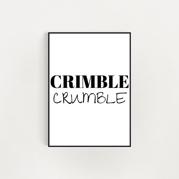 Crimble Crumble Friday Night Dinner Funny Quotes Kitchen Etsy