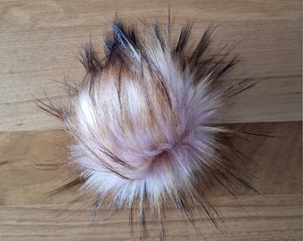 Faux Fur Pom Pom Fom | PINK FOX | Detach, Mix n' Match!