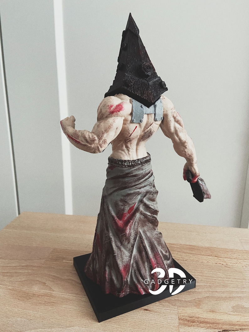 Silent Hill Pyramid Head Figure Handmade Horror Sculpture Video Game Collectible image 7