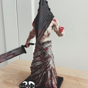 Silent Hill Pyramid Head Figure Handmade Horror Sculpture Video Game Collectible image 5