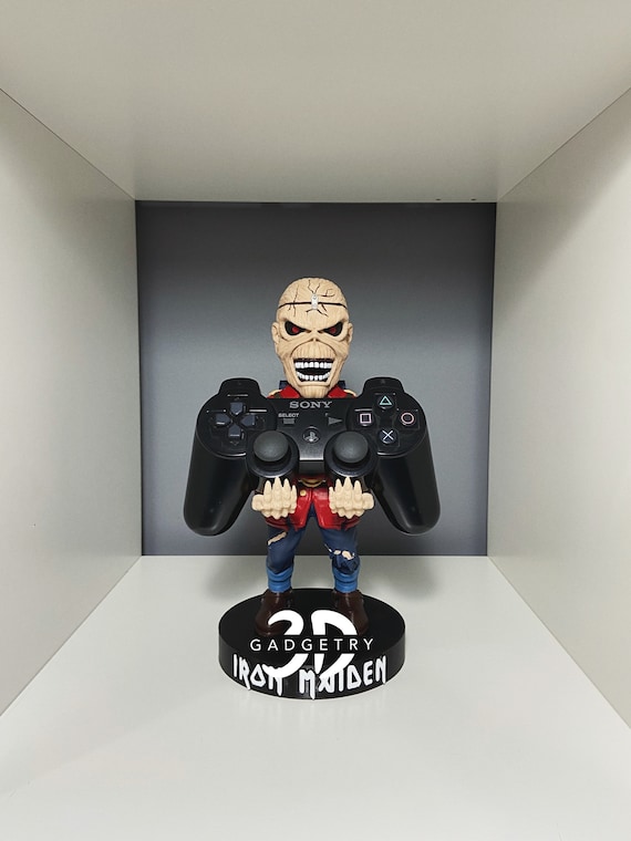 Iron Maiden Eddie Controller , Phone Stand | Unique Gift for Gamers | Handmade Gift Decor